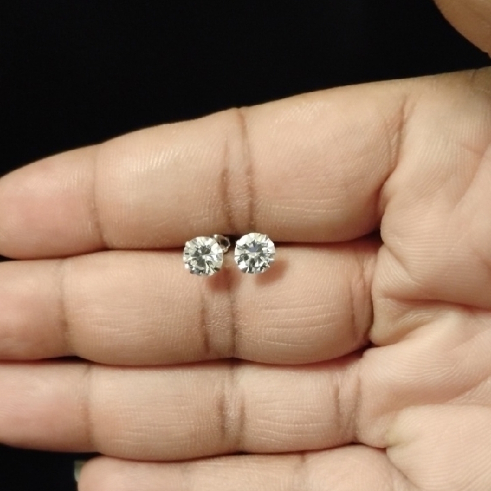 Elegant Silver Stud Earrings